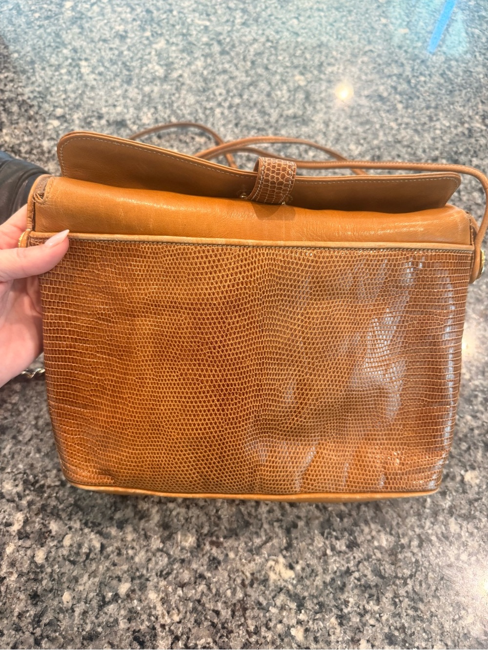 Vintage Gucci blizzard skin bag
